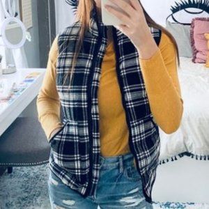 SOLD OUT!! A New Day Plaid Puffer Vest